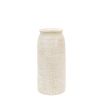 Tall subtle rib textured vase