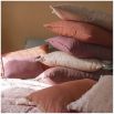 Dreamy linen cushion cover available in multiple finishes