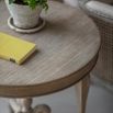 Elegant, wooden side table in traditional, ornate design