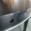 Clearance Black Oval Dining Table (Extendable)