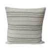 Chic cream and black striped cushion 