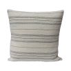 Chic cream and black striped cushion 