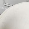 Clearance - A stunning white swivel/rocking chair with a golden base