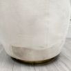 Clearance - A stunning white swivel/rocking chair with a golden base