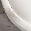 Clearance - A stunning white swivel/rocking chair with a golden base