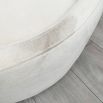 Clearance - A stunning white swivel/rocking chair with a golden base