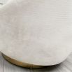 Clearance - A stunning white swivel/rocking chair with a golden base
