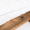 Luxury, white jacquard covered micro-fibre pillow