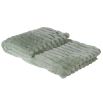Jolie Faux Fur Ribbed Throw - Green