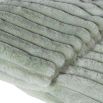 Jolie Faux Fur Ribbed Throw - Green