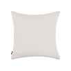 A luxury linen cushion by Romo with a neutral grey colour