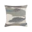 A luxury linen cushion by Romo with a neutral grey colour