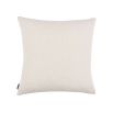 A gorgeous cream-coloured cushion crafted from neutral stone-washed linen