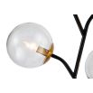 Botanical Floor Lamp - Matte Black/White Glass