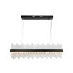 Aura Pendant Lamp - Matt Black/Clear Glass