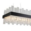 Aura Pendant Lamp - Matt Black/Clear Glass