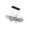 Icardi Pendant Lamp - Matte Black/Clear