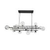 Icardi Pendant Lamp - Matte Black/Clear