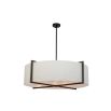 Sanderson Pendant Lamp - Matt Black/Beige