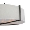 Sanderson Pendant Lamp - Matt Black/Beige