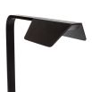 Contemporary black metal floor lamp