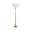 Elegant tall floor lamp in brass finish