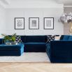 Luxury bespoke modular sofa with extra deep seating