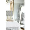 Distressed white, embellished dressing mirror