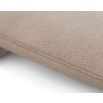 Taupe boucle bench with channelled seat