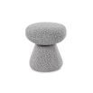 A contemporary stool by Liang & Eimil with a gorgeous grey upholstery