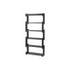 Geometric form shelving unit in matte black