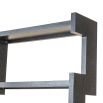 Geometric form shelving unit in matte black