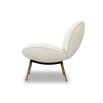 Oda Occasional Chair - Boucle Sand/Brushed Brass & Black