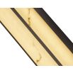 Stripe Wall Lamp - Matte Black/Faux Alabaster