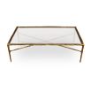 Cobra Coffee Table - Antique Brass