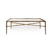 Cobra Coffee Table - Antique Brass