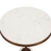 Notto Side Table - White Marble & Antique Bronze - Set of 2