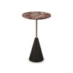 Ethan Side Table - Levante Marble and Antique Bronze - Set of 2