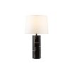 Exeter Table Lamp - Black Leather/Brushed Brass