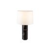 Exeter Table Lamp - Black Leather/Brushed Brass