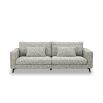 Bennett 3 Seater Sofa - Sherpa Grey/Black