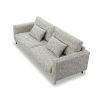 Bennett 3 Seater Sofa - Sherpa Grey/Black