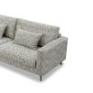 Bennett 3 Seater Sofa - Sherpa Grey/Black