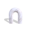Arc Sculpture - White Marble