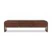 Walter Media Sideboard - Natural Walnut & Brass