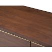 Walter Media Sideboard - Natural Walnut & Brass