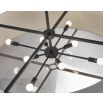 Sanderson Pendant Lamp Large - Beige Linen/Matt Black