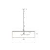 Sanderson Pendant Lamp Large - Beige Linen/Matt Black