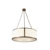 Baltimore Pendant Lamp - Antique Brass/White Linen