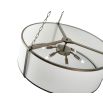 Baltimore Pendant Lamp - Antique Brass/White Linen